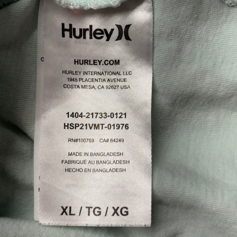 Hurley T-Shirt Women XL Mint Green Good Pineapple Graphic Tee HSP21VMT-01976 - Picture 7 of 12